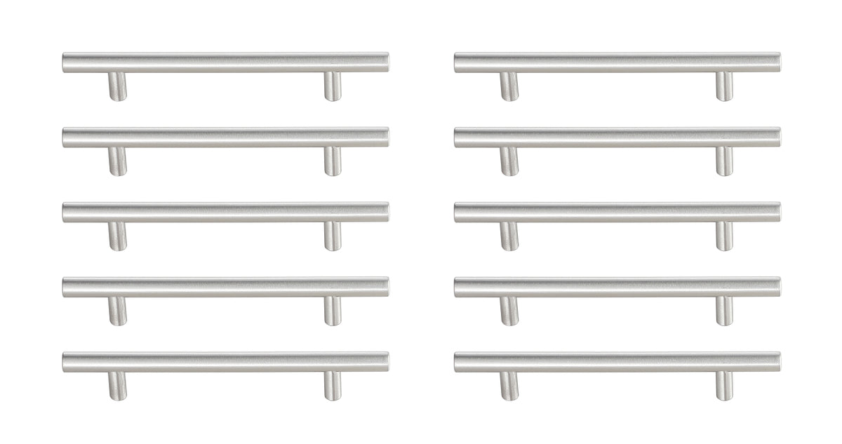 Quinn 5" Center to Center Brushed Nickel Bar Pull Multipack (set of 10)