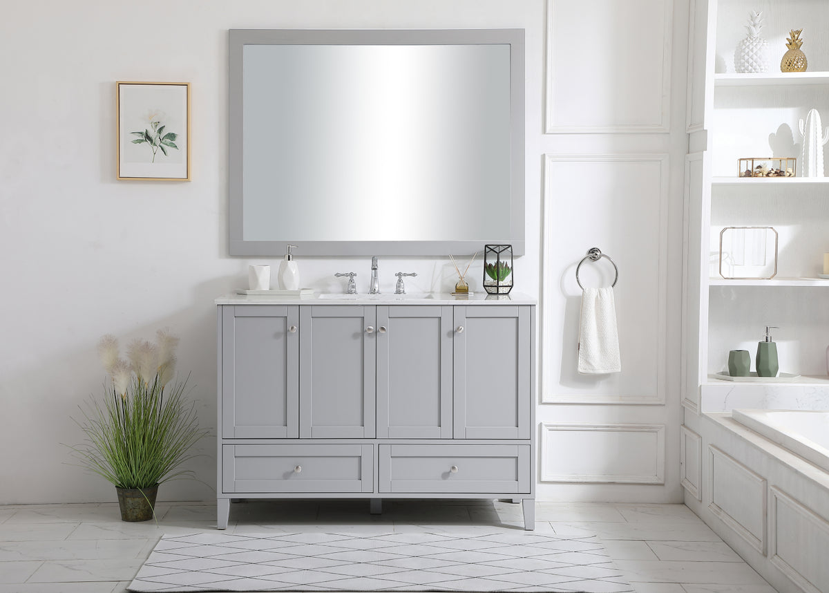 48 inch Single Bathroom Vanity in Grey
