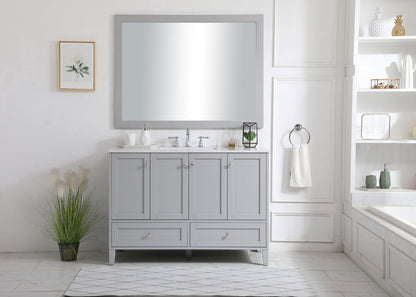 48 inch Single Bathroom Vanity in Grey