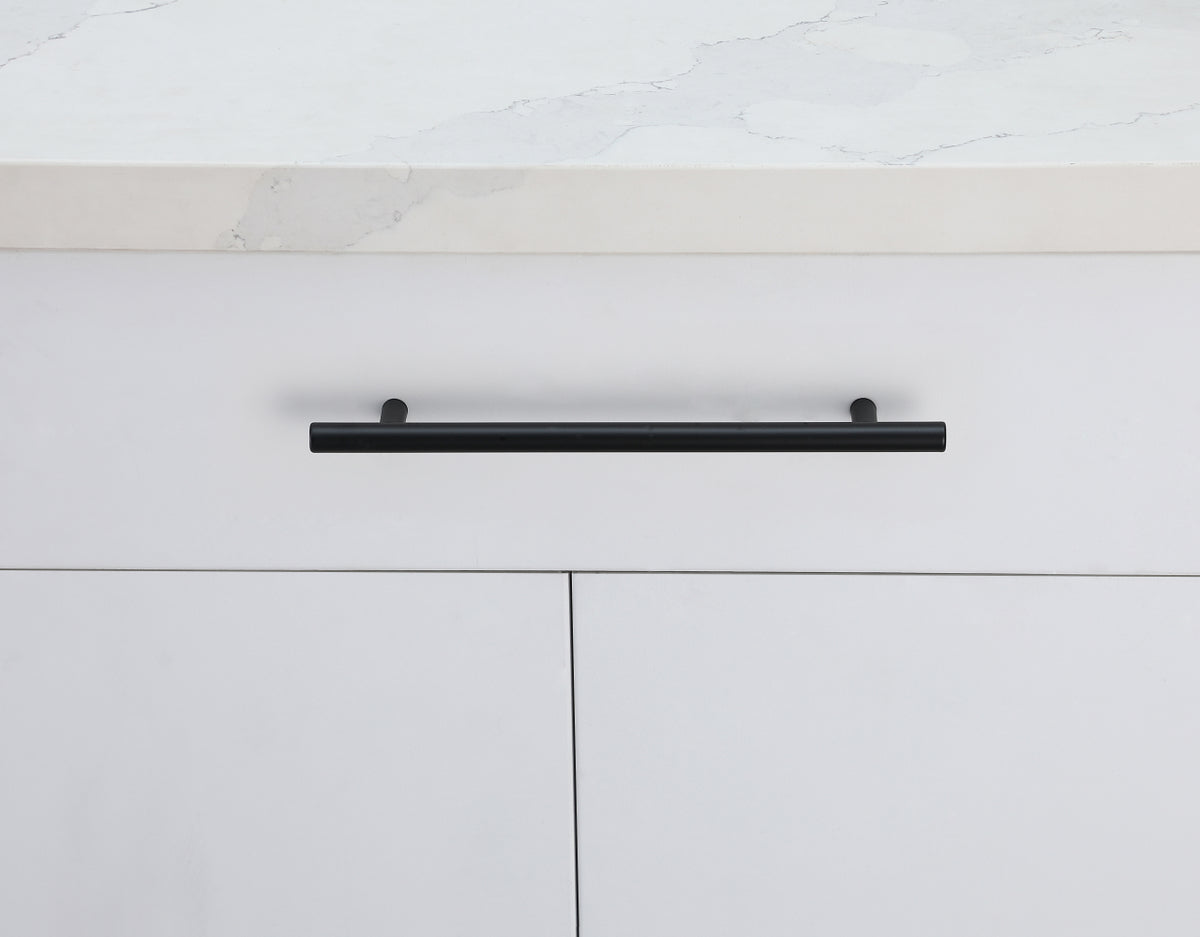 Quinn 7-9/16" Center to Center Matte Black Bar Pull Multipack (set of 10)