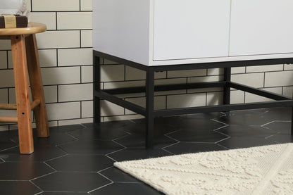 24 inch Single bathroom vanity in white