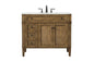40 inch Single bathroom vanity in driftwood