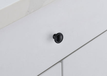 Garlande 1.2" Diameter Matte Black Mushroom Knob Multipack (Set of 10)