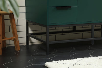 48 inch Single bathroom vanity in green