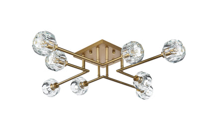 Eren 31 inch Flush Mount in Satin Gold