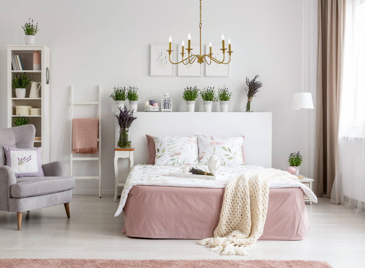 Rohan 30 inch chandelier in brass