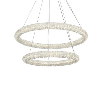 Bowen 32 inch Adjustable LED Chandelier in Satin Gold
