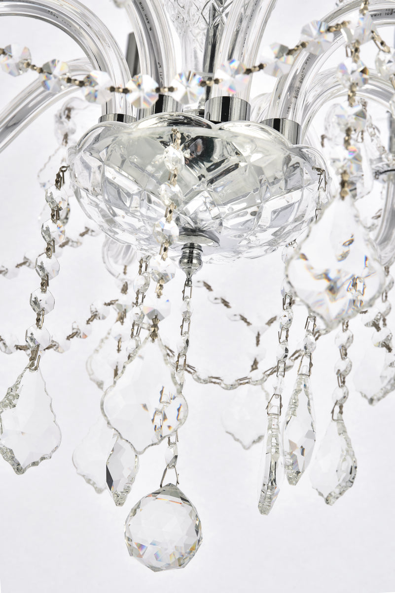 Verona 8 light Chrome Chandelier Clear Royal Cut Crystal