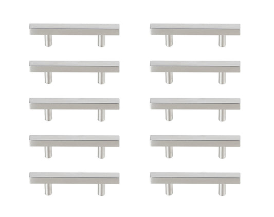 Dior 3" Center to Center Brushed Nickel Bar Pull Multipack (set of 10)