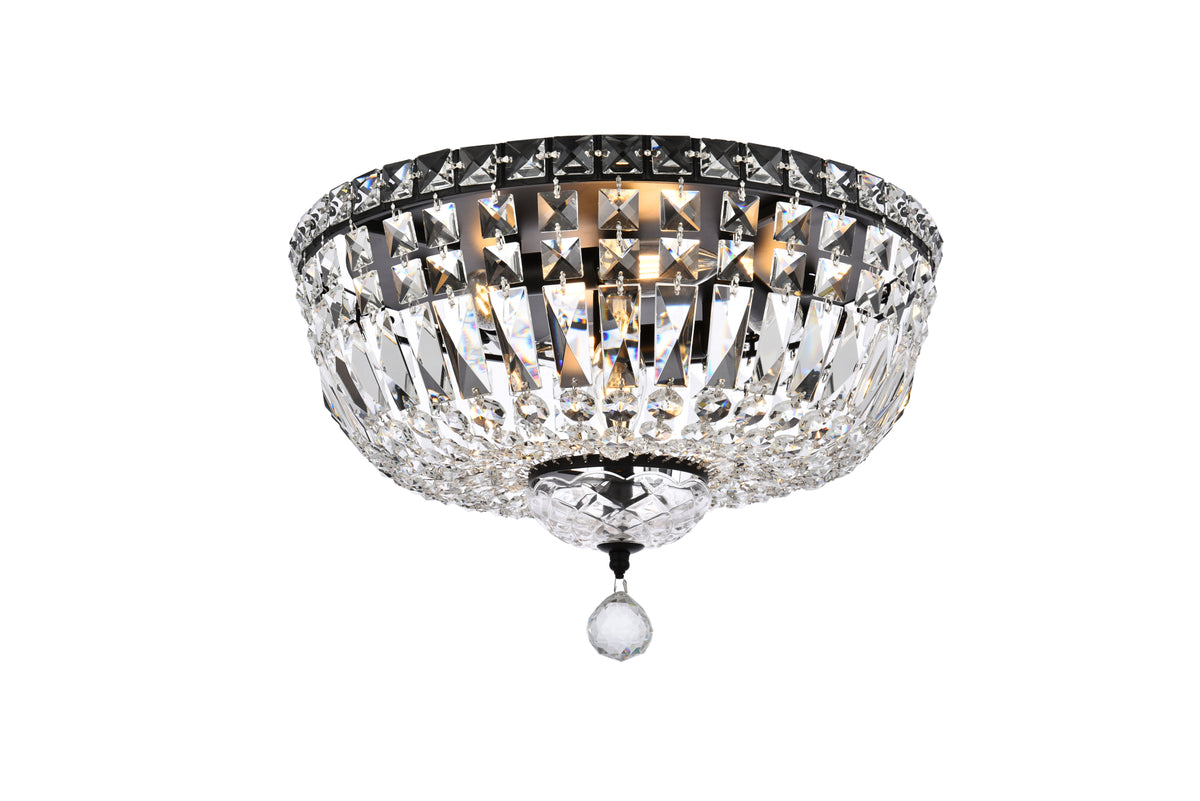 Tranquil 16 inch black flush mount