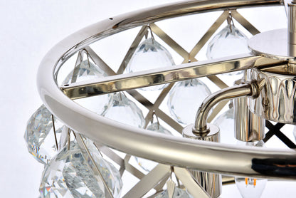 Madison 4 light polished Nickel Pendant Clear Royal Cut Crystal