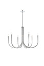 Layne 36 inch chandelier in Chrome