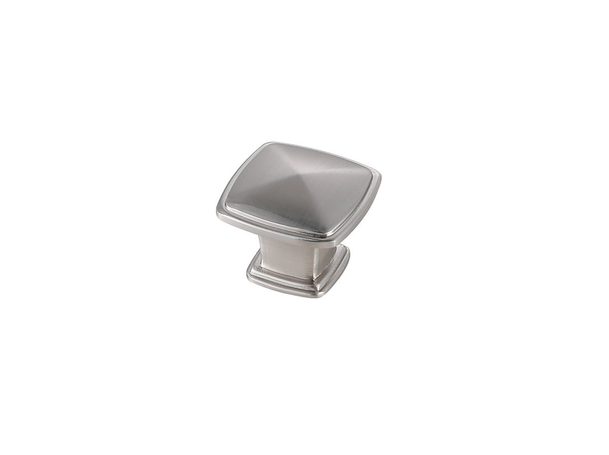 Marcel 1.2" Brushed Nickel Square Knob Multipack (Set of 10)