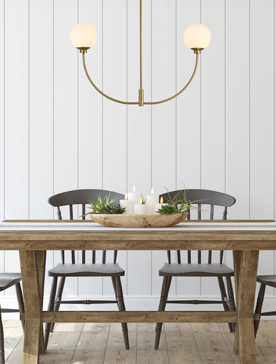 Nyomi 36 inch chandelier in Satin Gold