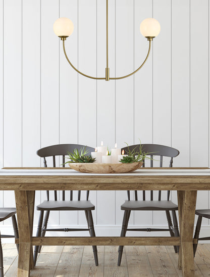 Nyomi 36 inch chandelier in Satin Gold