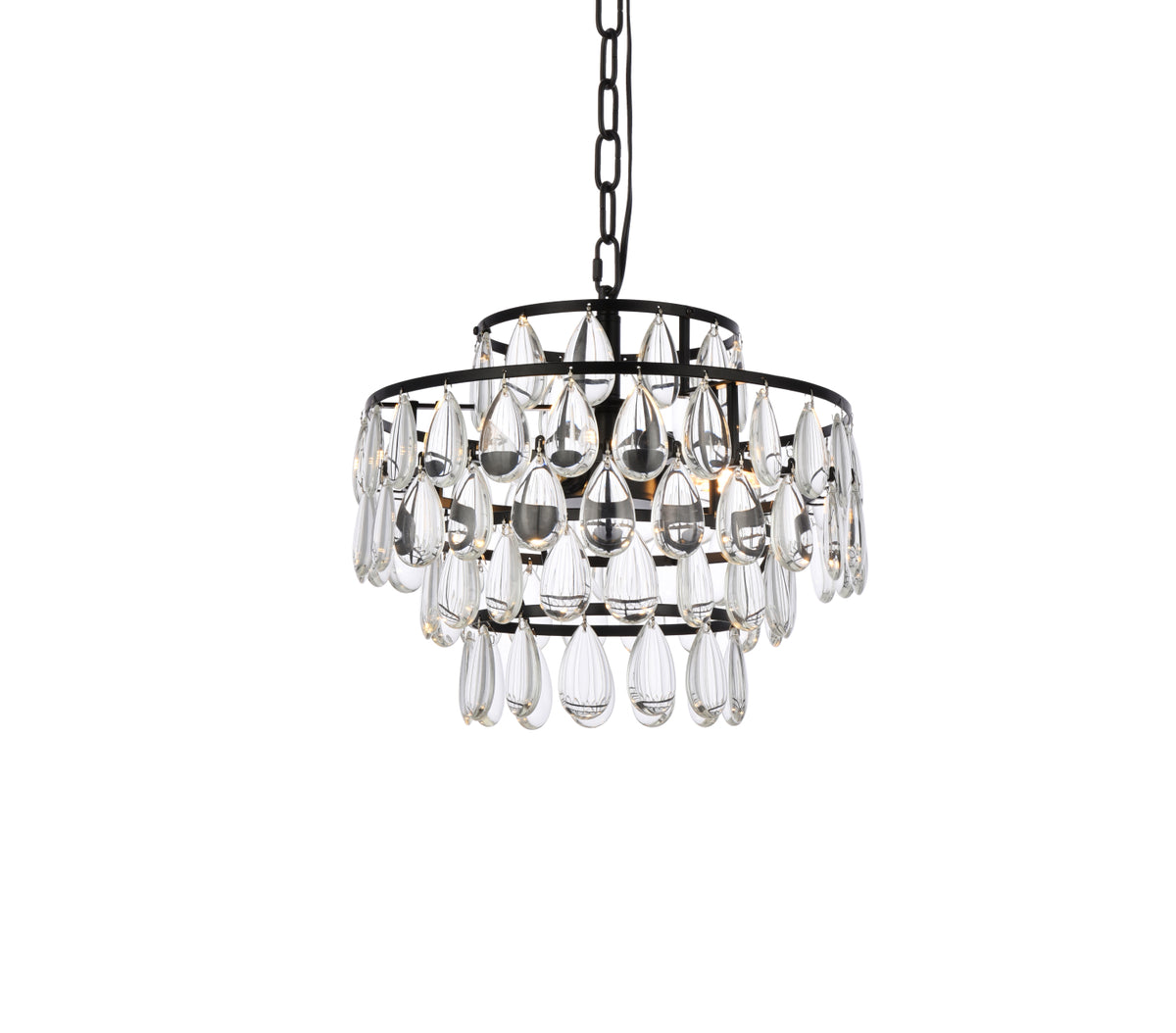 Mila 14 inch pendant in black