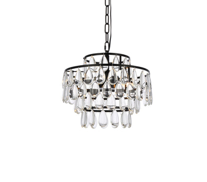 Mila 14 inch pendant in black