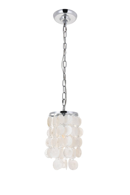Selene 1 light Chrome Pendant