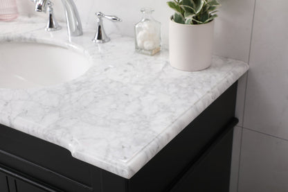 42 inch Single bathroom vanity set in black