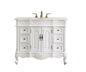 42 in. Single Bathroom Vanity set in antique white