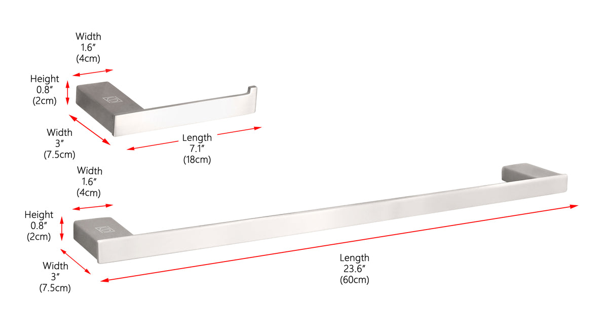 Sofia 2-Piece Bathroom Hardware Set in Brushed Nickel