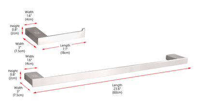 Sofia 2-Piece Bathroom Hardware Set in Brushed Nickel