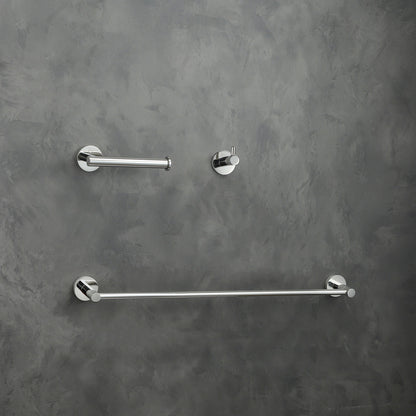 Freya 3-Piece Bathroom Hardware Set in Chrome