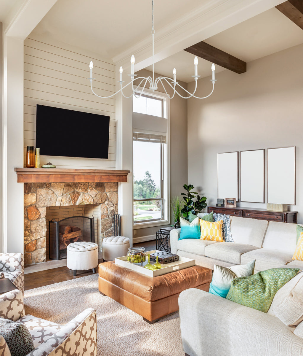 Rohan 48 inch chandelier in White