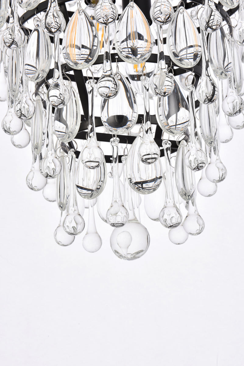 Nordic 5 lights black pendant