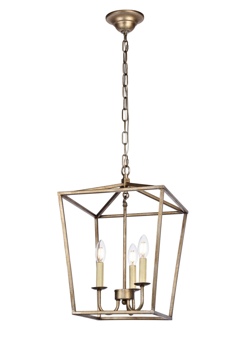 Maddox Collection Pendant D12.5 H18.25 Lt:3 Vintage Silver Finish