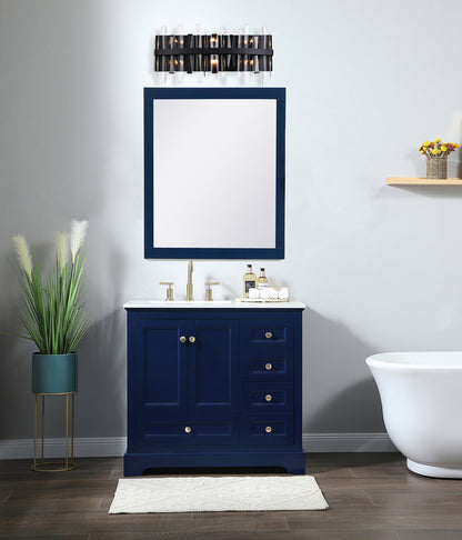 Serena 24 inch crystal bath sconce in black