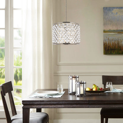 Madison 8 light polished nickel Chandelier Clear Royal Cut Crystal