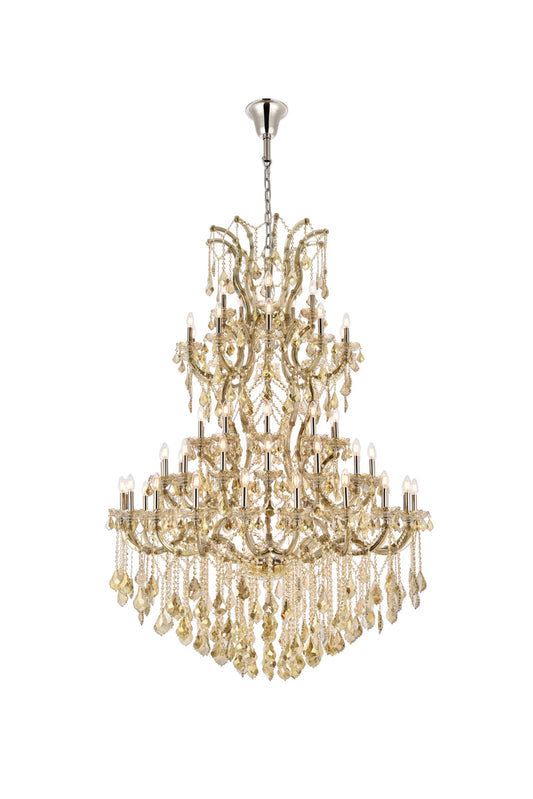 Maria Theresa 61 light Golden Teak Chandelier Golden Teak (Smoky) Royal Cut Crystal