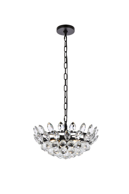 Emilia 16 inch pendant in black