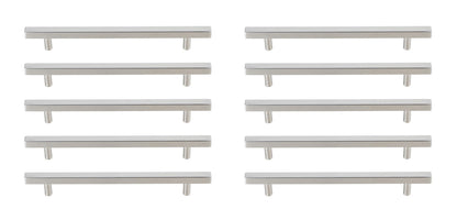Dior 7-9/16" Center to Center Brushed Nickel Bar Pull Multipack (set of 10)