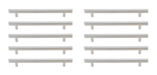 Dior 7-9/16" Center to Center Brushed Nickel Bar Pull Multipack (set of 10)