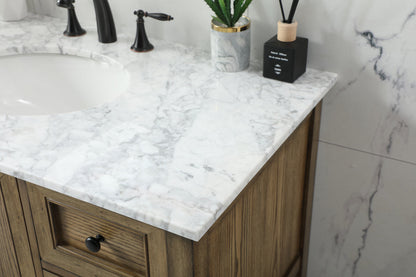 42 inch Single bathroom vanity in driftwood