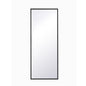Metal frame rectangle mirror 14 inch in Black