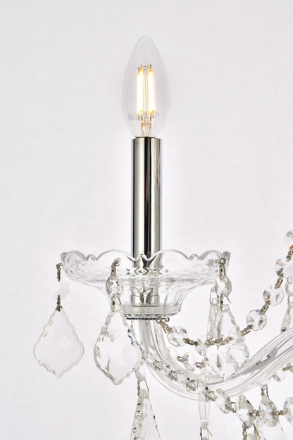 Verona 5 light Chrome Chandelier Clear Royal Cut Crystal