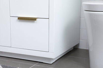 54 Inch SIngle Bathroom Vanity In White