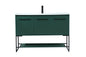 48 inch Single bathroom vanity in green
