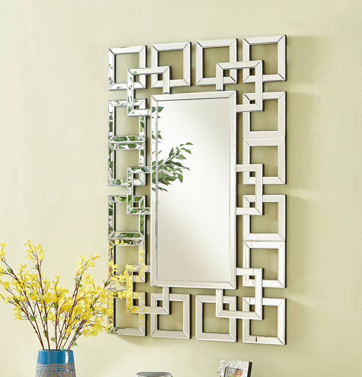 Sparkle 31.5 in. Contemporary Rectangle Mirror in Clear