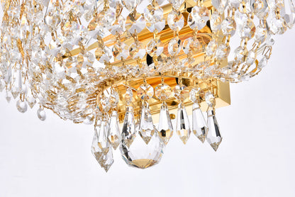 Century 2 light Gold Wall Sconce Clear Royal Cut Crystal