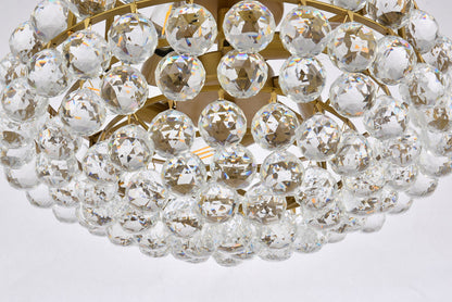 Savannah 18 inch flush mount in brass