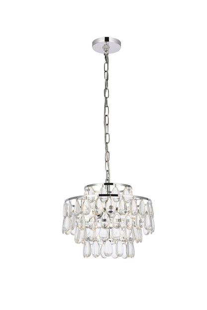 Mila 14 inch pendant in chrome