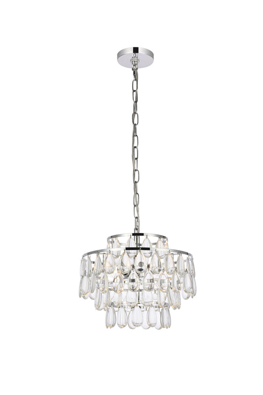 Mila 14 inch pendant in chrome