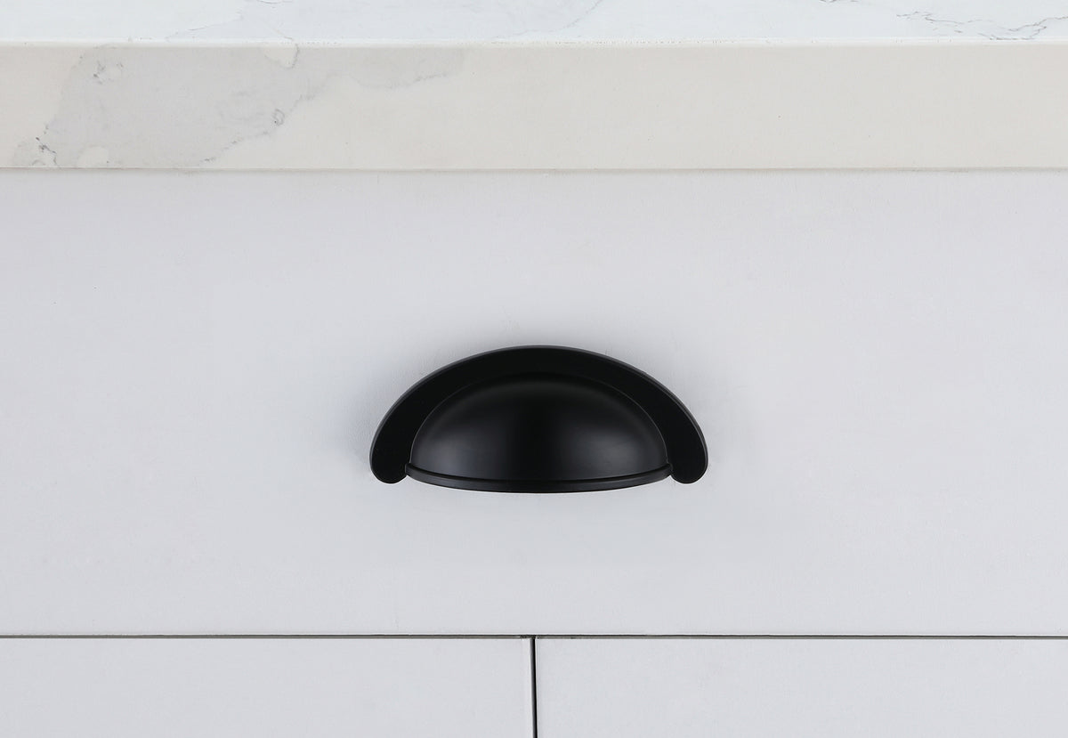 Claude 2-3/4" Center to Center Matte Black Cup Bar Pull Multipack (set of 10)