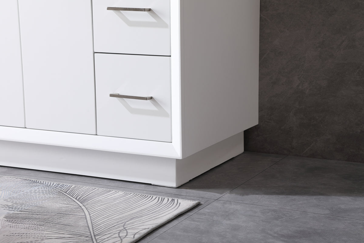 42 Inch SIngle Bathroom Vanity In White