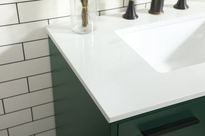 30 inch bathroom vanity in Green