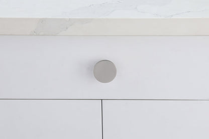 Trovon 1.6" Diameter Brushed Nickel  Oversize Round Knob Multipack (Set of 10)